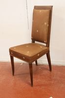 André ARBUS (1903-1969) Chaise "Constellation" en velours br… (photo 3)