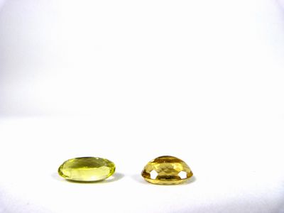 Citrines ovales 14.19 cts 22x10.8x8.6