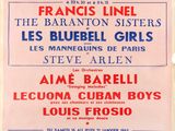 a poster advertising a concert for the french band le cabaret