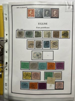 a picture of a picture of a collection of stamps on display
