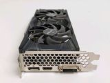a close up of a video card on a white surface