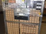 a cart that has a lot of boxes on top of it