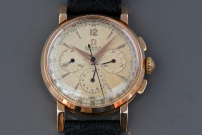 OMEGA - Montre bracelet avec chronographe en or rose 18K calibre 321 s - Photo 1
