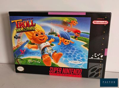 la boîte du jeu « Troll and Friends » pour Super Nintendo