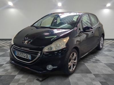 a picture of a black car parked in a garage