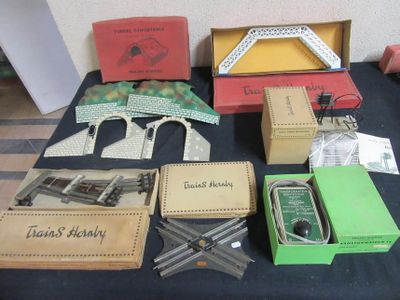 a table with many different types of items on it