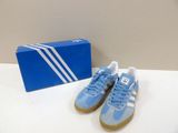 adidas gazelle blue and white sneakers with box