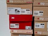 several boxes stacked on top of each other on a table