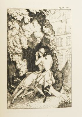 illustration of a drawing of a woman sitting on a tree branch