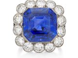 a sapphire and diamond ring