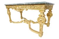 Table de milieu de style Régence en bois mouluré, sculpté et… (photo 3)