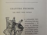 an old book with a picture of a man and a woman on it