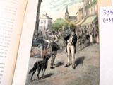 an open book with a picture of a man and a dog