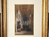 une image représentant un tableau d'une église dans un cadre doré