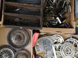 a box full of assorted items sitting on the floor