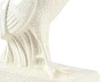 an image of a white rooster statue on a white background