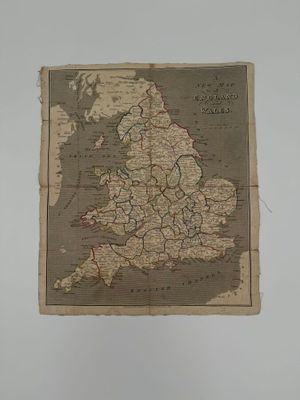 une vieille carte de la Grande-Bretagne