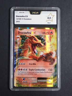 a close up of a pokemon card on a table