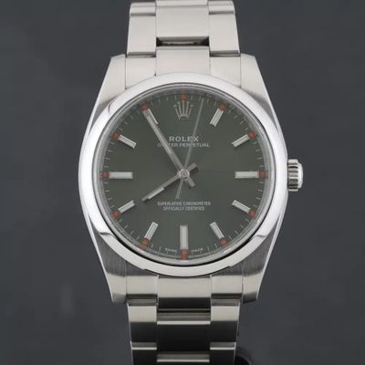 Rolex Oyster Perpetual 34 114200 Green Olive | Service 2025 - Photo 1