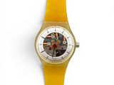 an image of a close up of a wrist watch on a white surface