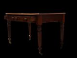 an image of a wooden table with a drawer underneath it