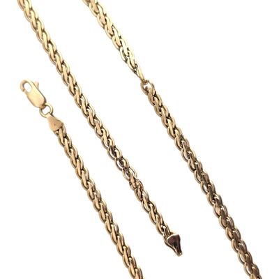 COLLIER en or jaune 750 millièmes poids 8.7 g long 46 cm - Photo 1