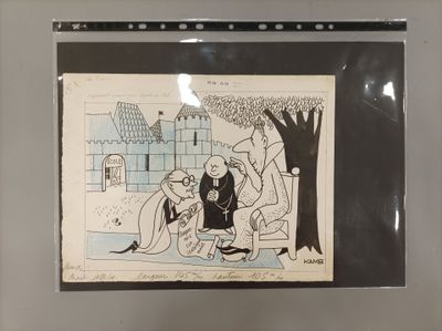 Ensemble de dessins comprenant Marcel Arnac et KAMB