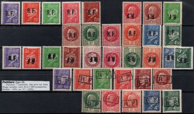 an image of a group of stamps with numbers on them