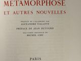 the front cover of a book with the title metamorphose et autress nouvelles