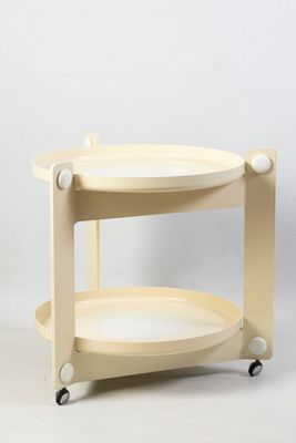 Luigi MASSONI (1930- 2013) Desserte roulante en plastique bl…