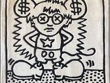 dessin humoristique représentant un homme à lunettes avec de l'argent posé sur une serviette