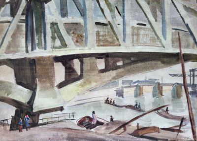 Willy EISENSCHITZ (1889-1964) Pont sur la Seine