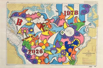 une image représentant une carte du monde avec de nombreuses couleurs différentes
