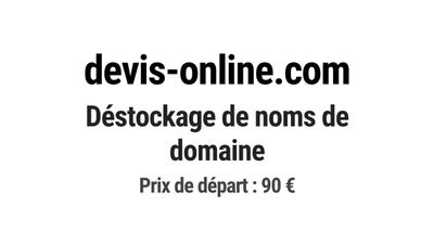 Nom de domaine devis-online.com.