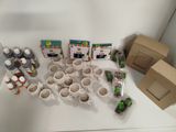 a lot of items that are sitting on a table