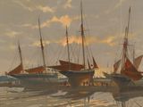 trois bateaux amarrés à l'eau