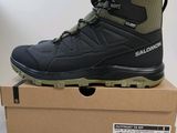 Chaussures de randonnée Salomon Mid GTP, noir et vert olive