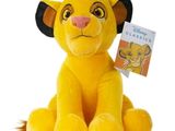 disney the lion cub plush toy sitting with a book in its mouth