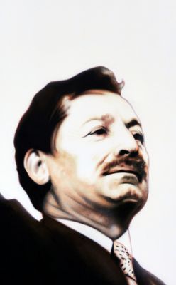 a painting of a man in a suit and tie