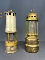 Deux lampes de mineurs dont une avec un verre Baccarat ancie… (photo 2)