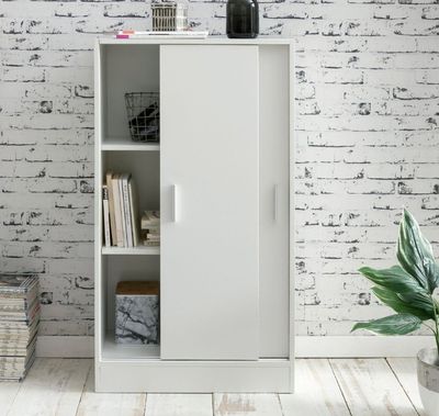 Armoire 2 portes coulissantes, dimensions: 60x28,5x107,5 cm,…