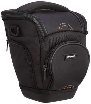 un gros plan d'un sac photo sur fond blanc