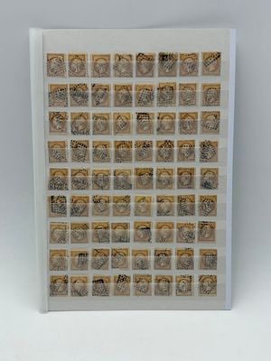 FRANCE. Réunion de timbres n°21, 10c Napoléon.