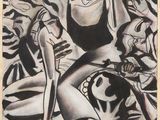 l'image d'un dessin représentant une femme en maillot de bain