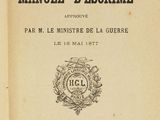 an old book with the title manuel descrime written in french