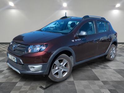 the new dacia suv is parked in a large room