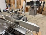 a picture of a machine that is in a garage