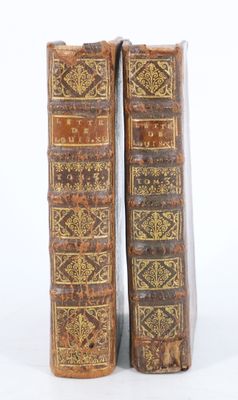 deux vieux livres posés l'un sur l'autre sur une surface blanche