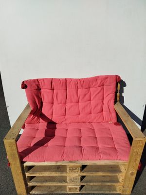 Lot de 6 coussins pour palette - dimensions 60 x120cm - coul…