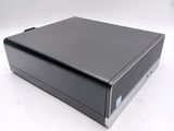 an image of a black computer case sitting on top of a white table